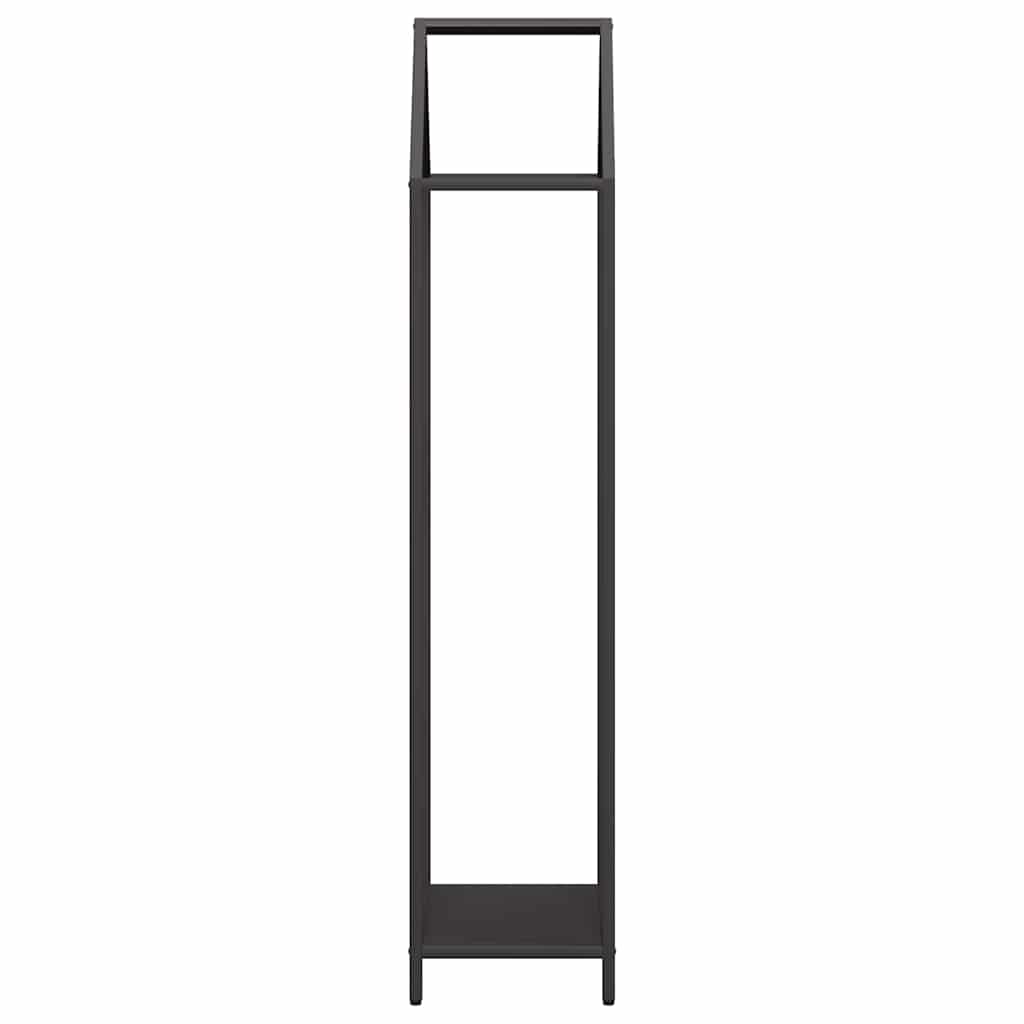 Stalak za drva crni 40x25x120 cm Hladno valjani čelik