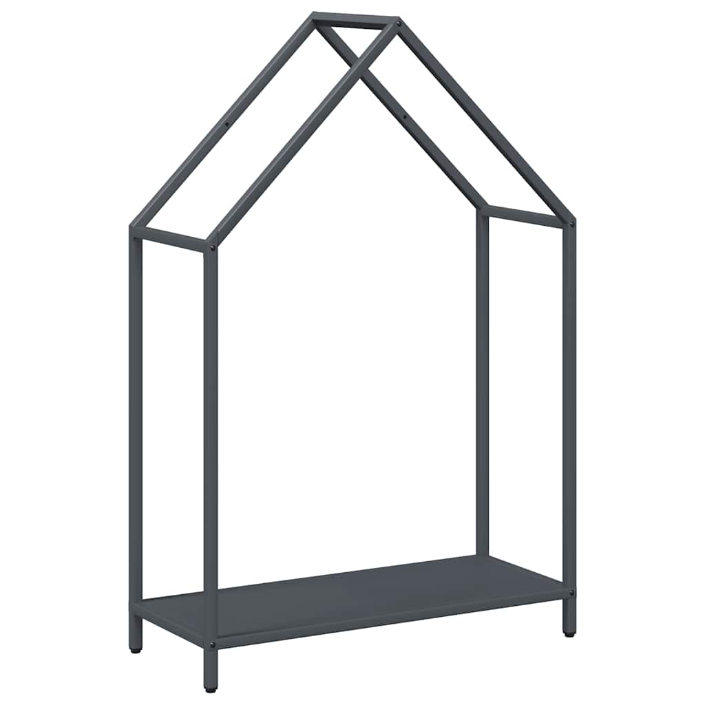 Stalak za drva antracit 60x25x90 cm hladno valjani čelik