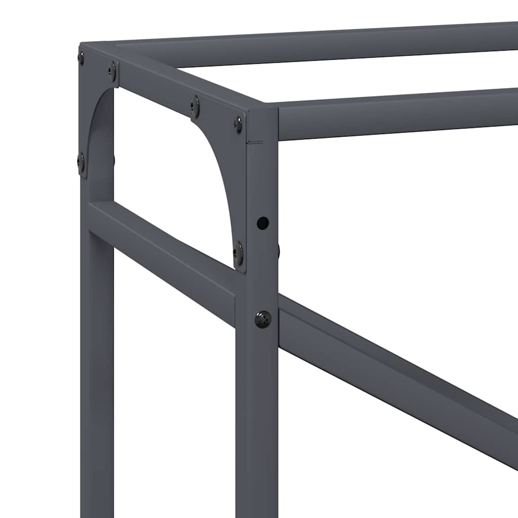 Stalak za drva antracit 60x25x100 cm hladno valjani čelik