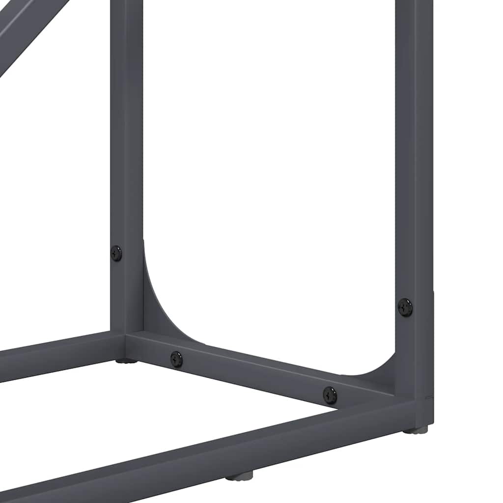 Stalak za drva antracit 40x25x100 cm hladno valjani čelik