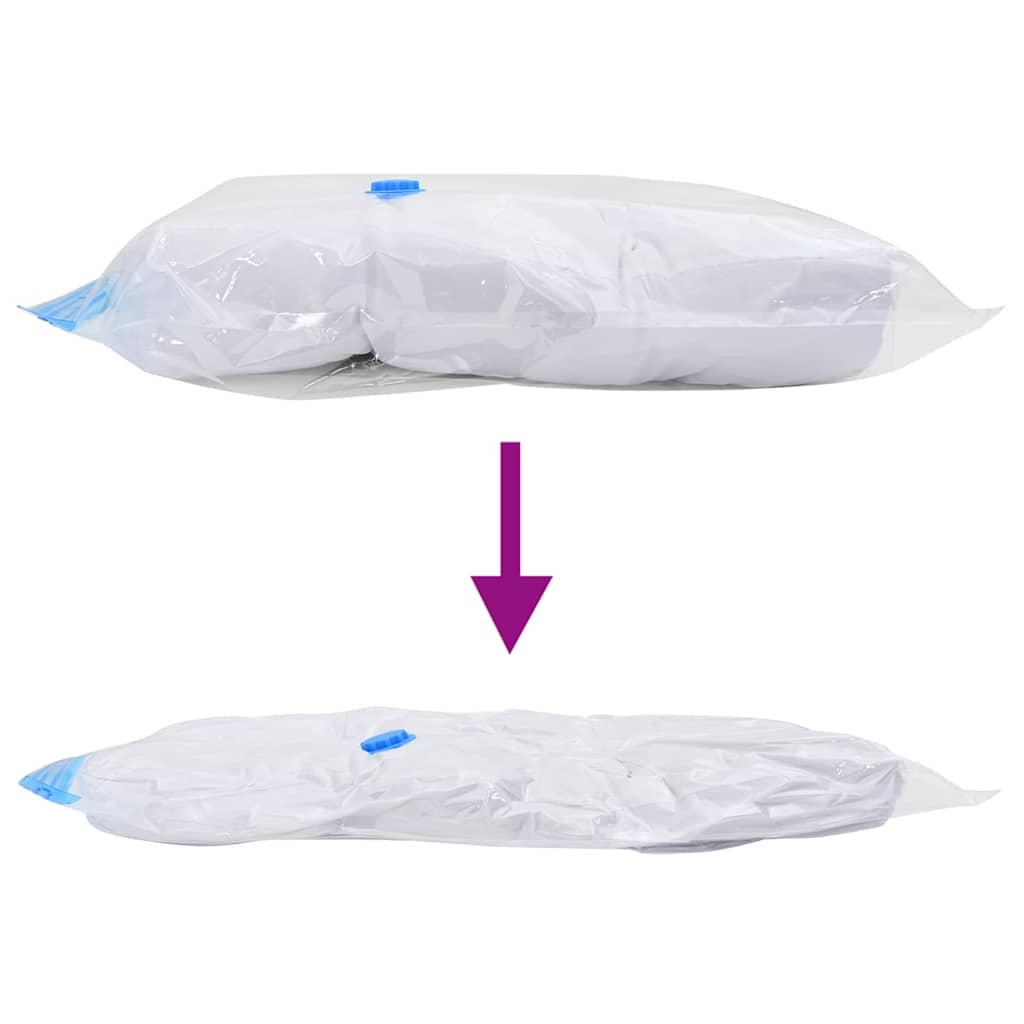 Vreće za spremanje Zidne 5 pcs Transparentne i plave 70 x 50 cm