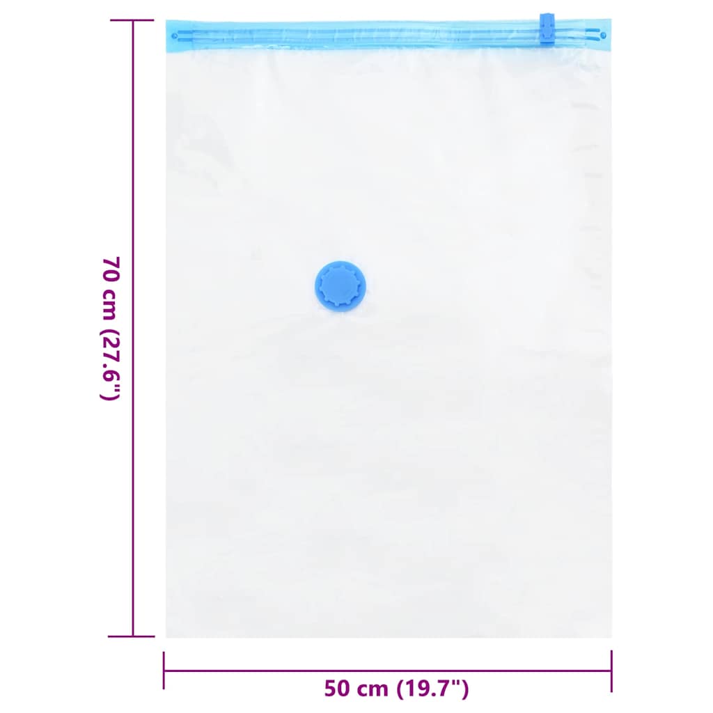Vreće za spremanje Zidne 5 pcs Transparentne i plave 70 x 50 cm