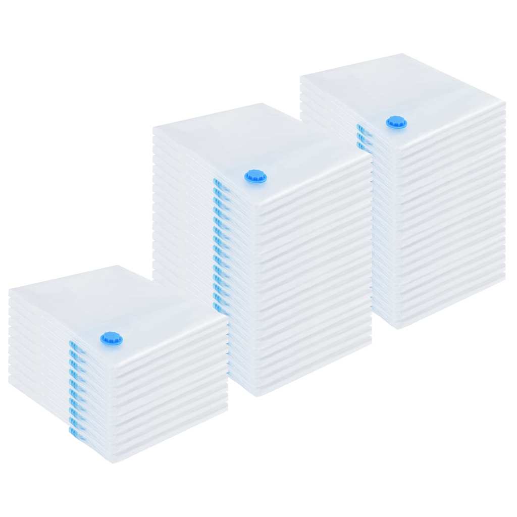 Vreće za spremanje 50 pcs Transparentne i plave 100 x 80 cm
