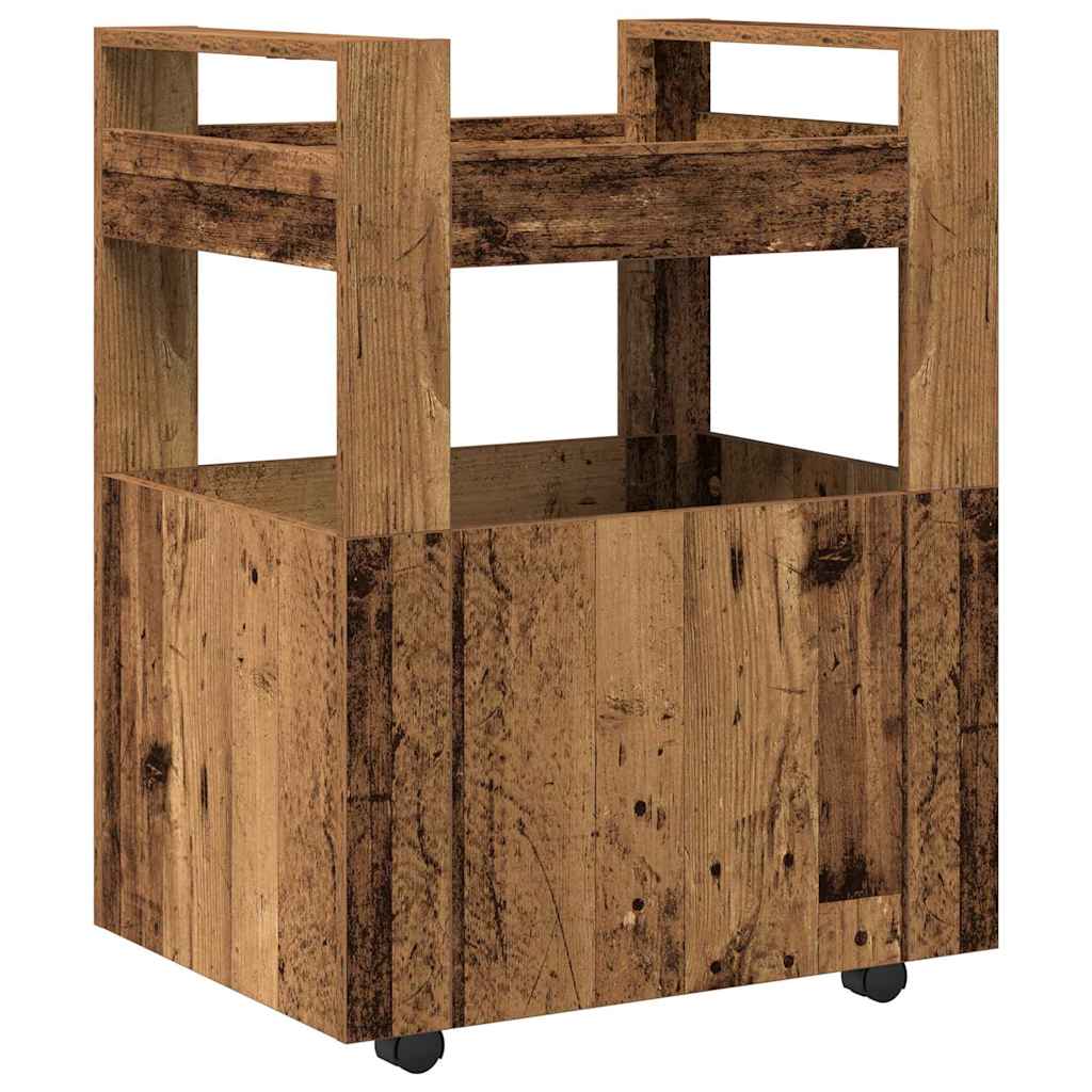 Kuhinjski kolica Staro drvo 60 x 45 x 80 cm Konstruirano drvo