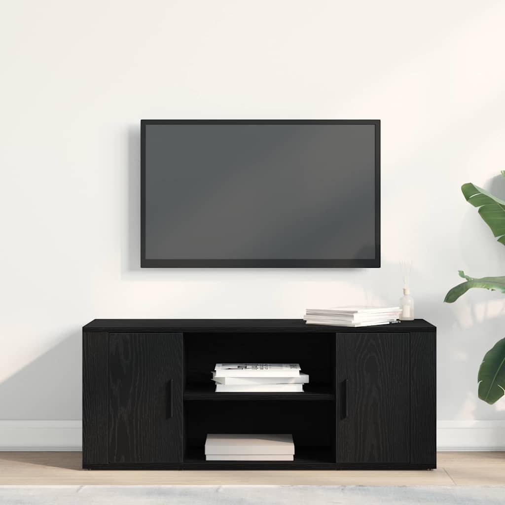 TV ormar Crni hrast 100 x 35 x 40 cm Konstruirano drvo