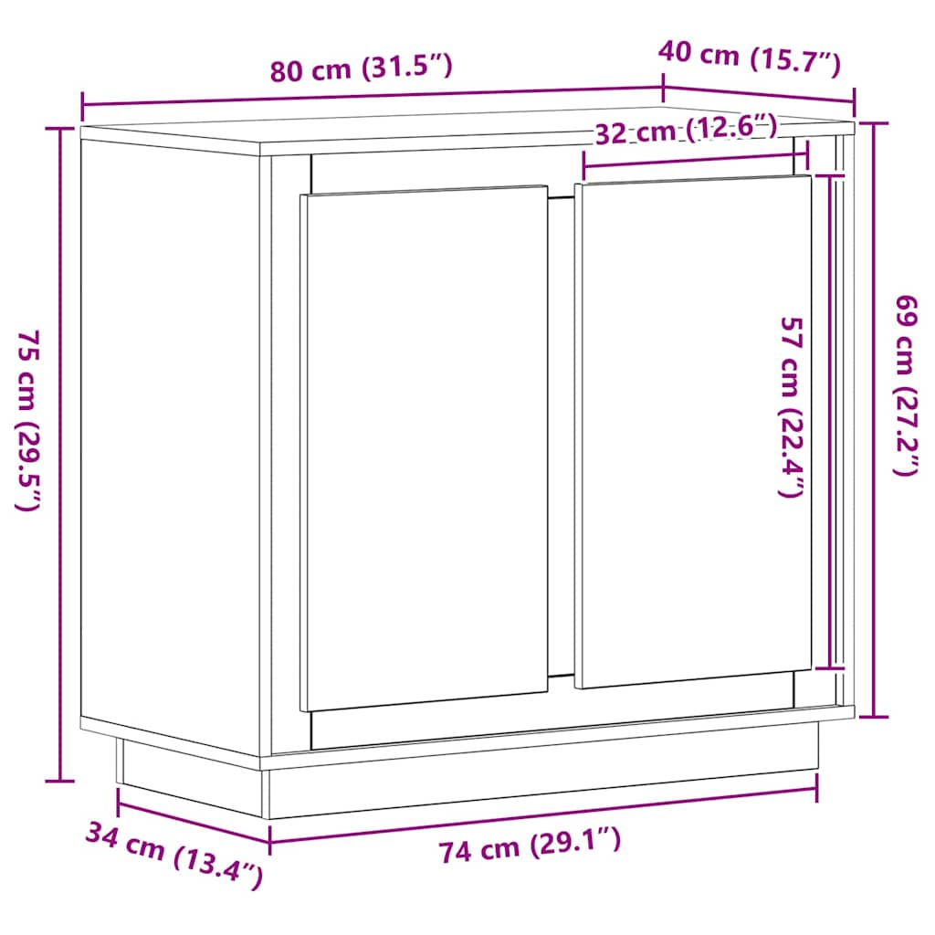 Kreveta Staro drvo 80 x 40 x 75 cm Konstruirano drvo