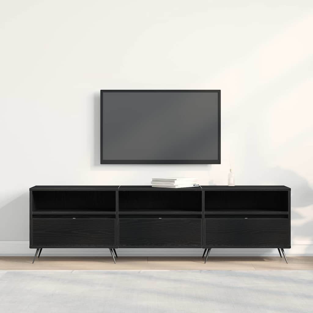 TV ormar Crni hrast 150 x 30 x 44,5 cm Konstruirano drvo