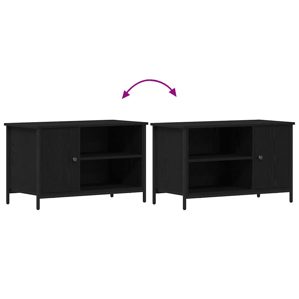 TV ormar Crni hrast 80 x 40 x 50 cm Konstruirano drvo