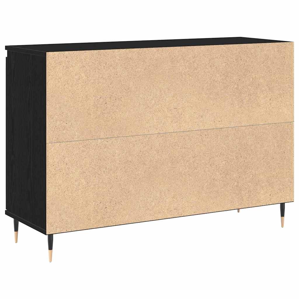Kreveta Crni hrast 101,5 x 35 x 70 cm Konstruirano drvo