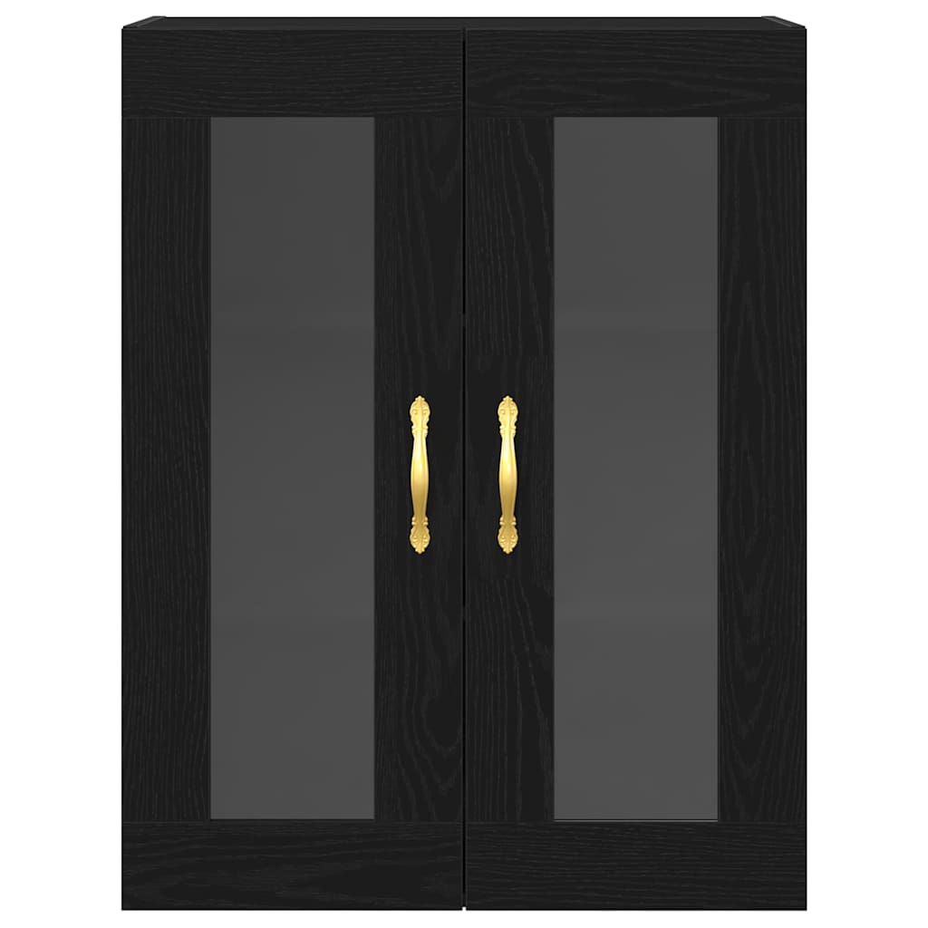Ormar za Zid Crni hrast 69,5 x 34 x 90 cm Konstruirano drvo