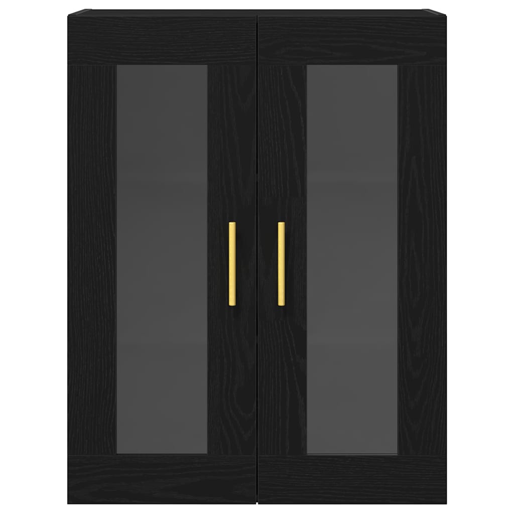 Ormar za Zid Crni hrast 69,5 x 34 x 90 cm Konstruirano drvo