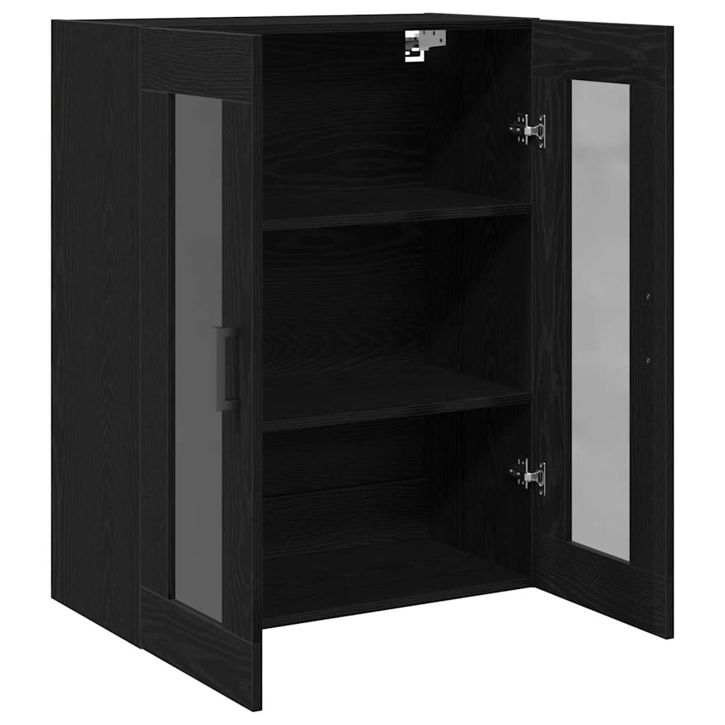 Ormar za Zid Crni hrast 69,5 x 34 x 90 cm Konstruirano drvo