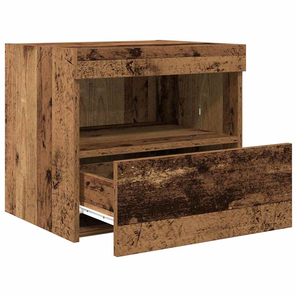 Noćni ormar 2 pcs Staro drvo 50 x 40 x 45 cm Konstruirano drvo