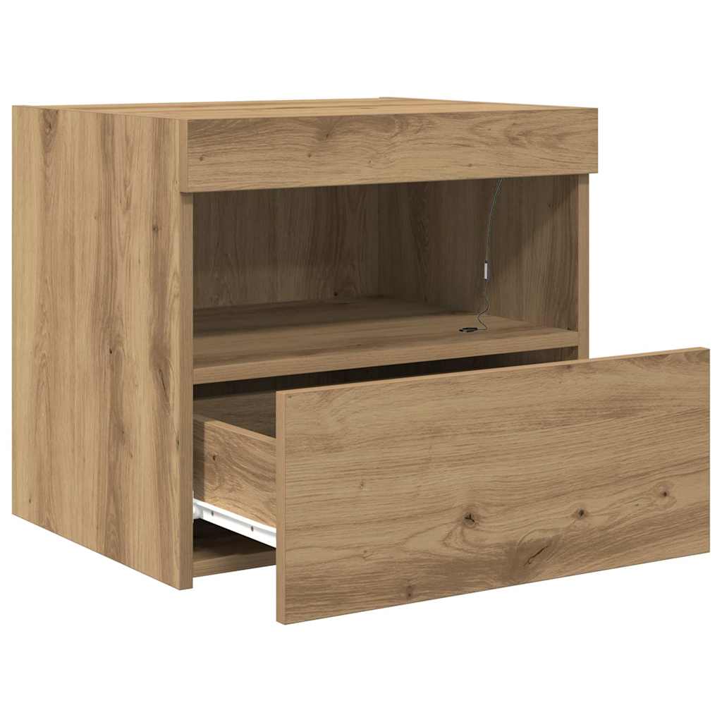 Noćni ormar s ladicama 2 pcs Umjetnički hrast 50 x 40 x 45 cm
