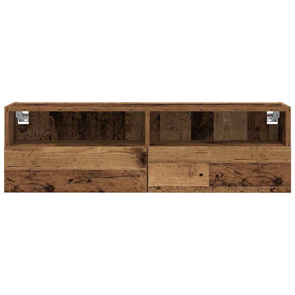 TV zidni ormar Staro drvo 100 x 30 x 30 cm Konstruirano drvo