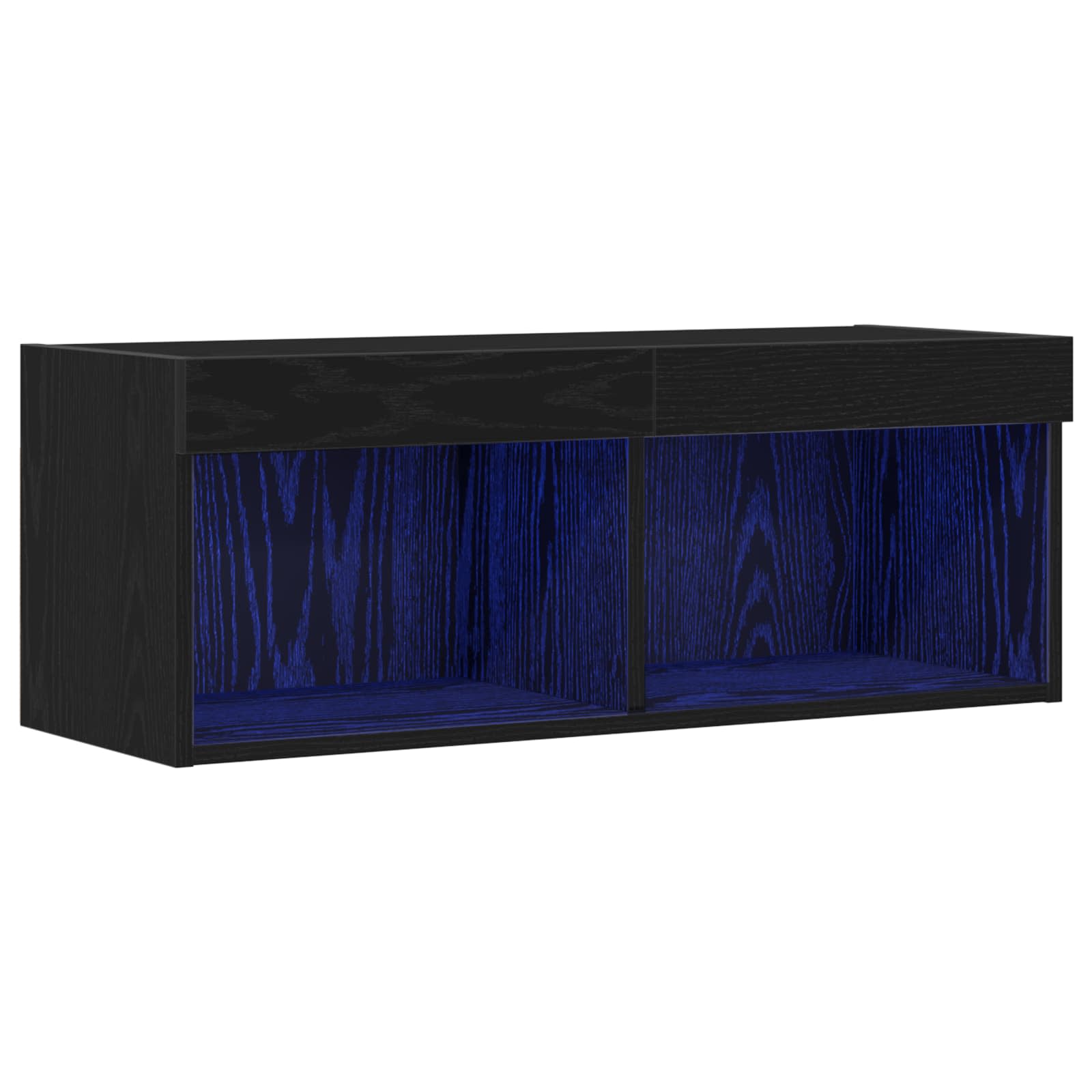 Set TV komoda Crni hrast 80 x 30 x 30 cm Konstruirano drvo