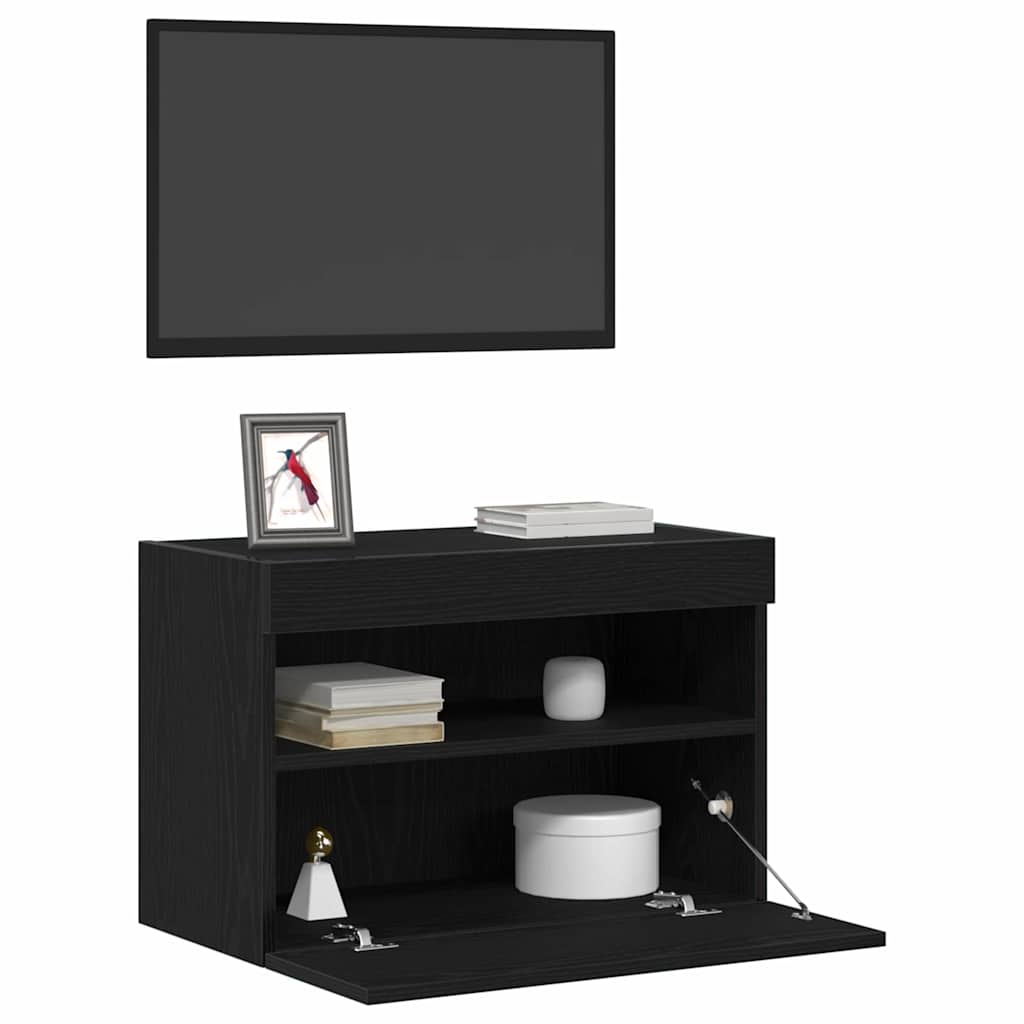 TV zidni ormar Crni hrast 60 x 30 x 40 cm Konstruirano drvo