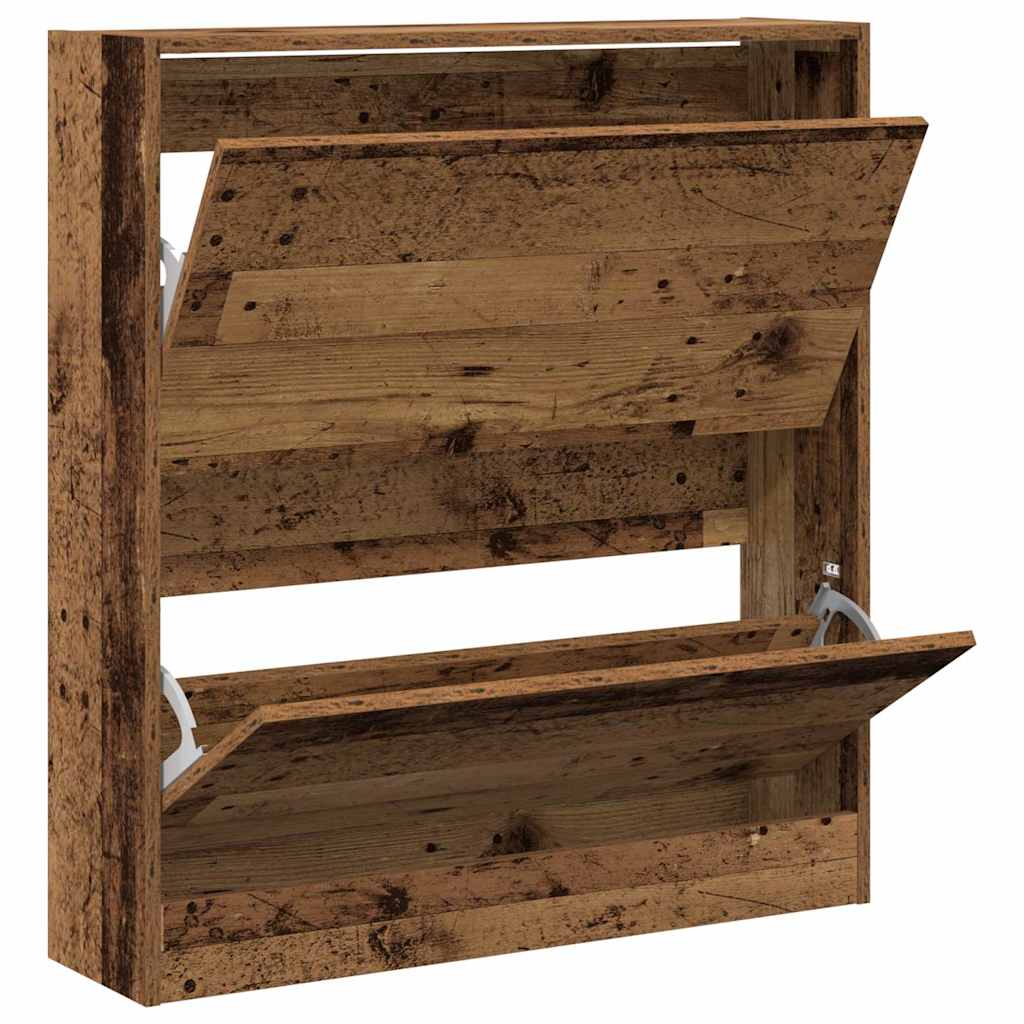 Ormar za cipele Staro drvo 80 x 21 x 87,5 cm Konstruirano drvo