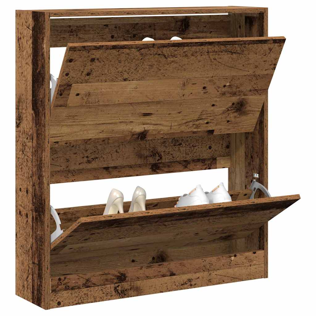Ormar za cipele Staro drvo 80 x 21 x 87,5 cm Konstruirano drvo