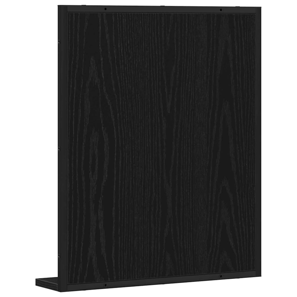 Ogledalo Crni hrast 50 x 12 x 60 cm Staklo i inženjerski drvo