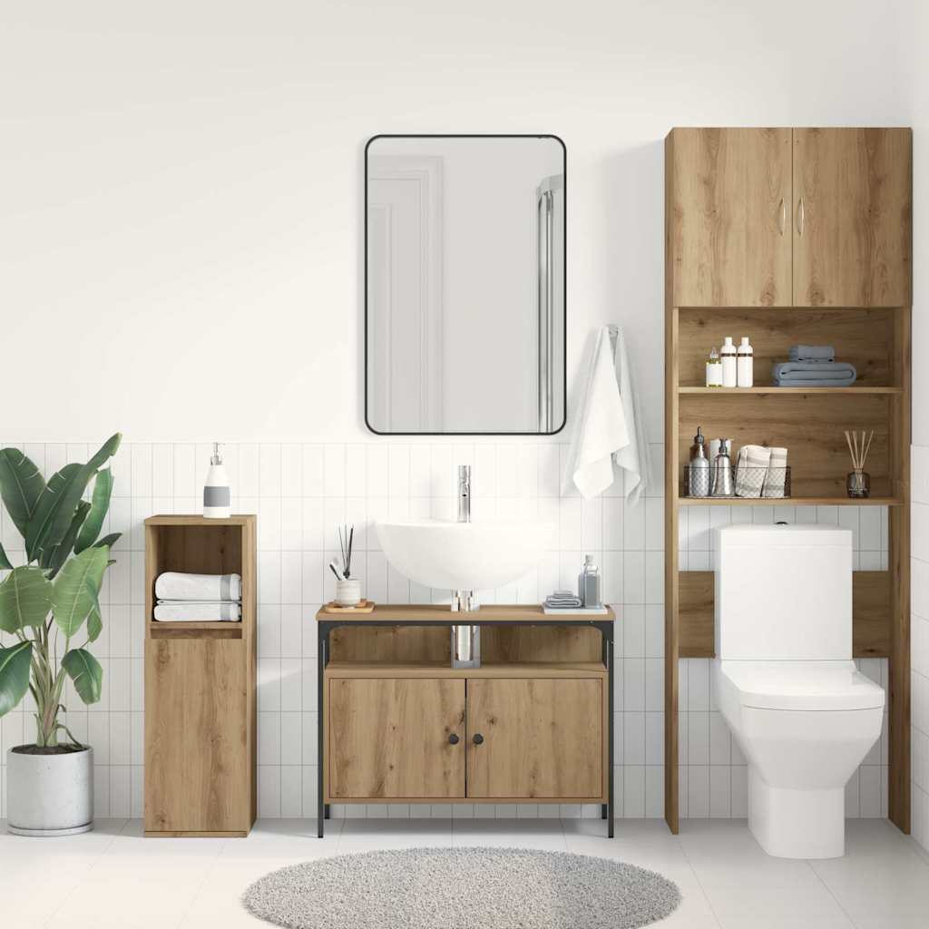 Kupaonski ormarić za sudoper hrast artisan 80 x 30 x 60 cm