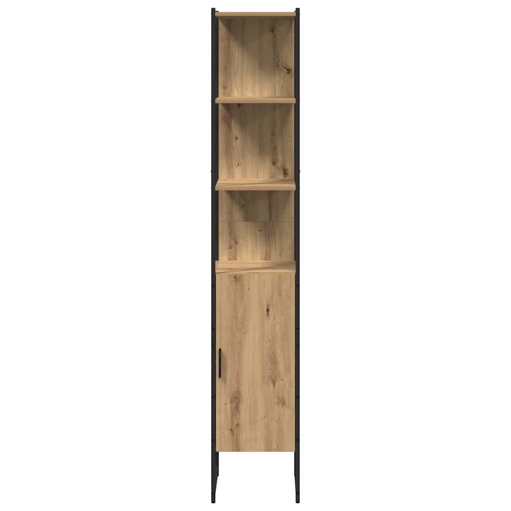 Kupaonski ormar s policom hrast artisan 33 x 33 x 185,5 cm