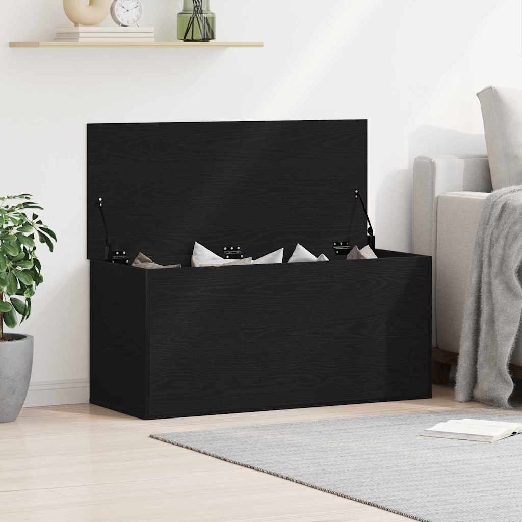 Kutija za spremanje s pohranom Crni hrast 100 x 42 x 46 cm
