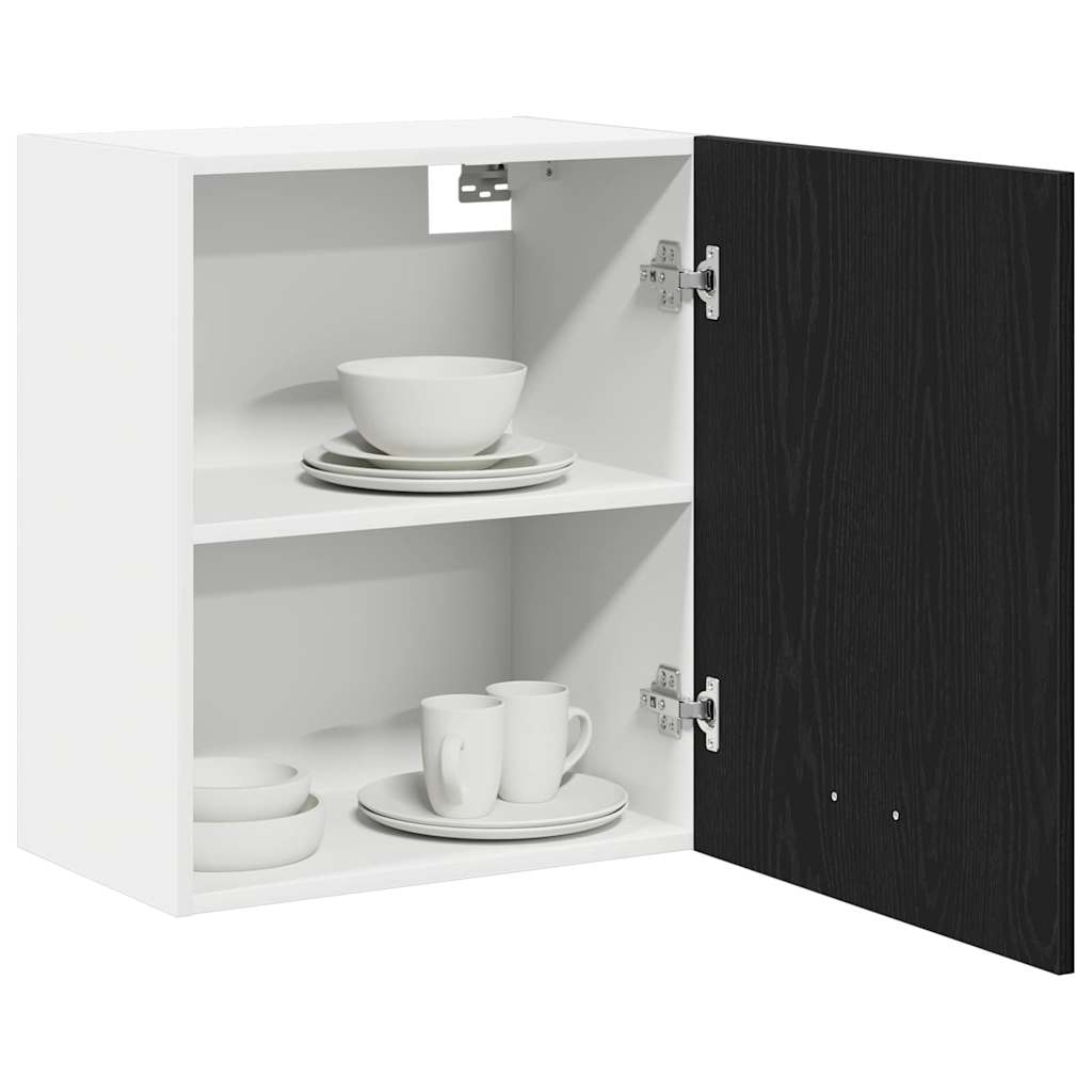 Viseći ormarić s policom Lyon 2 pcs Crni hrast 50 x 31 x 60 cm