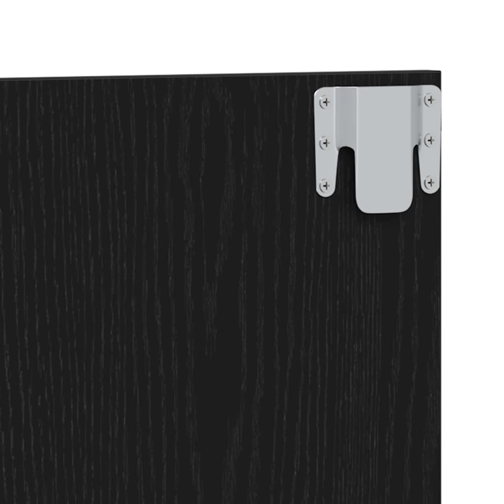 Uzglavlje za krevet Zidne Crni hrast 160 x 1.5 x 80.5 cm