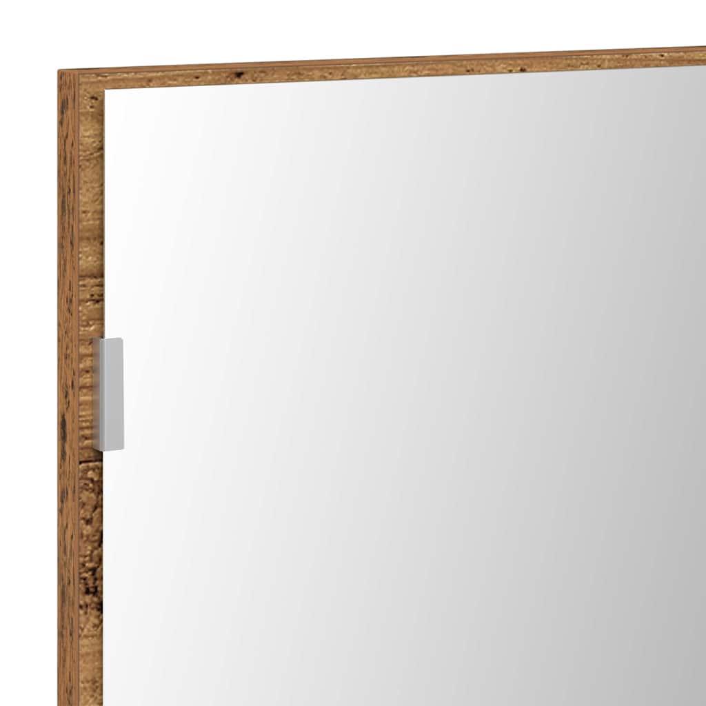 Ogledalo Zidne Staro drvo 80 x 37 cm Staklo i inženjerski drvo