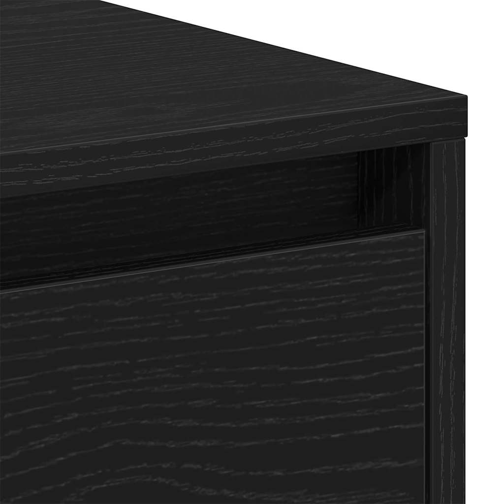 Noćni ormarić s ladicama 2 pcs Crni hrast 45 x 34 x 44 cm