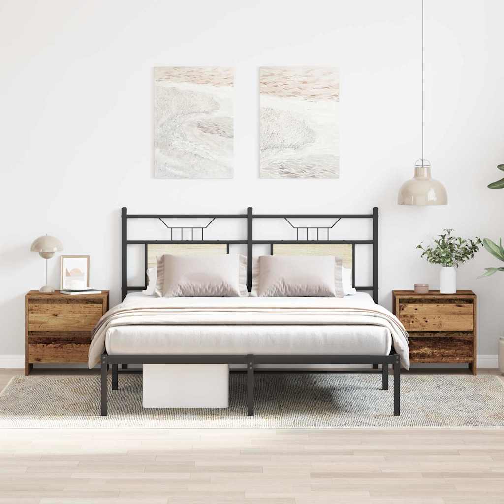 Noćni ormar s ladicama 2 pcs Staro drvo 45 x 34 x 44,5 cm