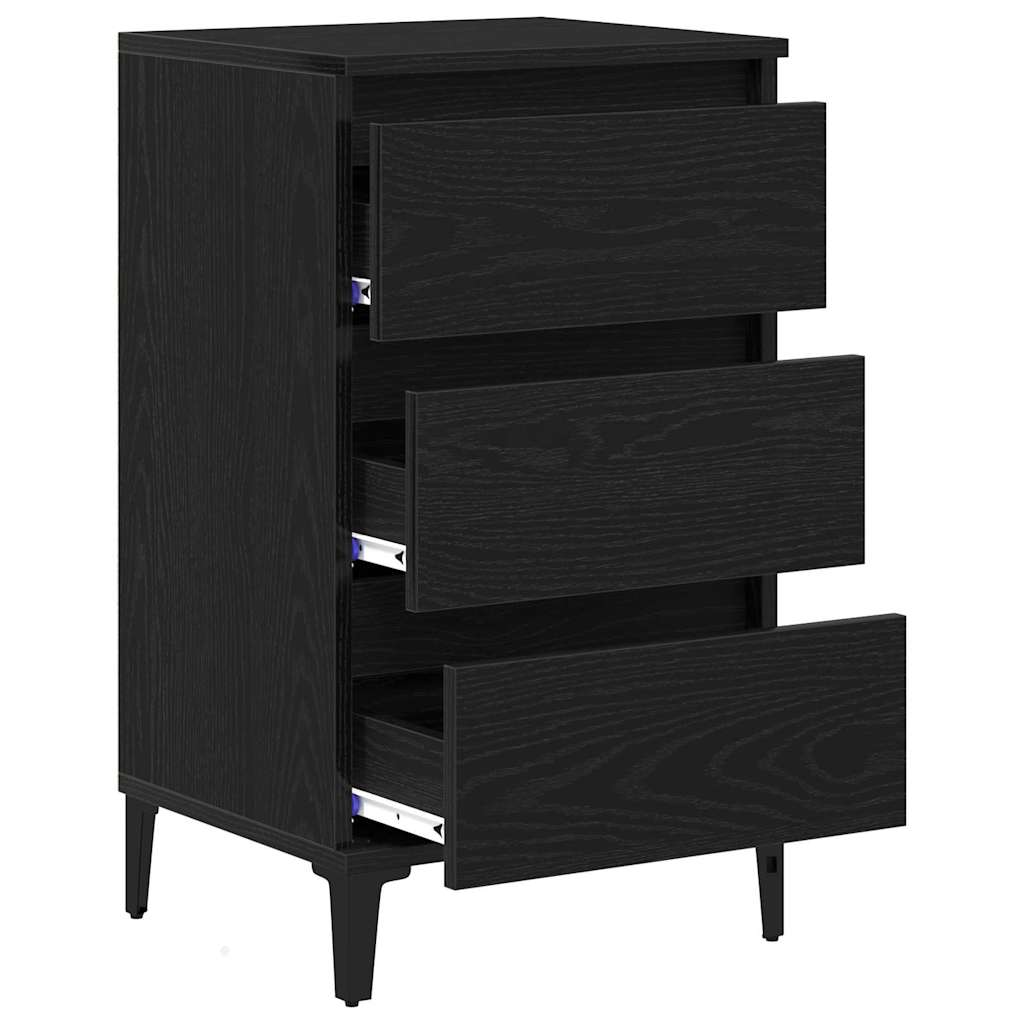Noćni ormar Crni hrast 45 x 35 x 44 cm Konstruirano drvo