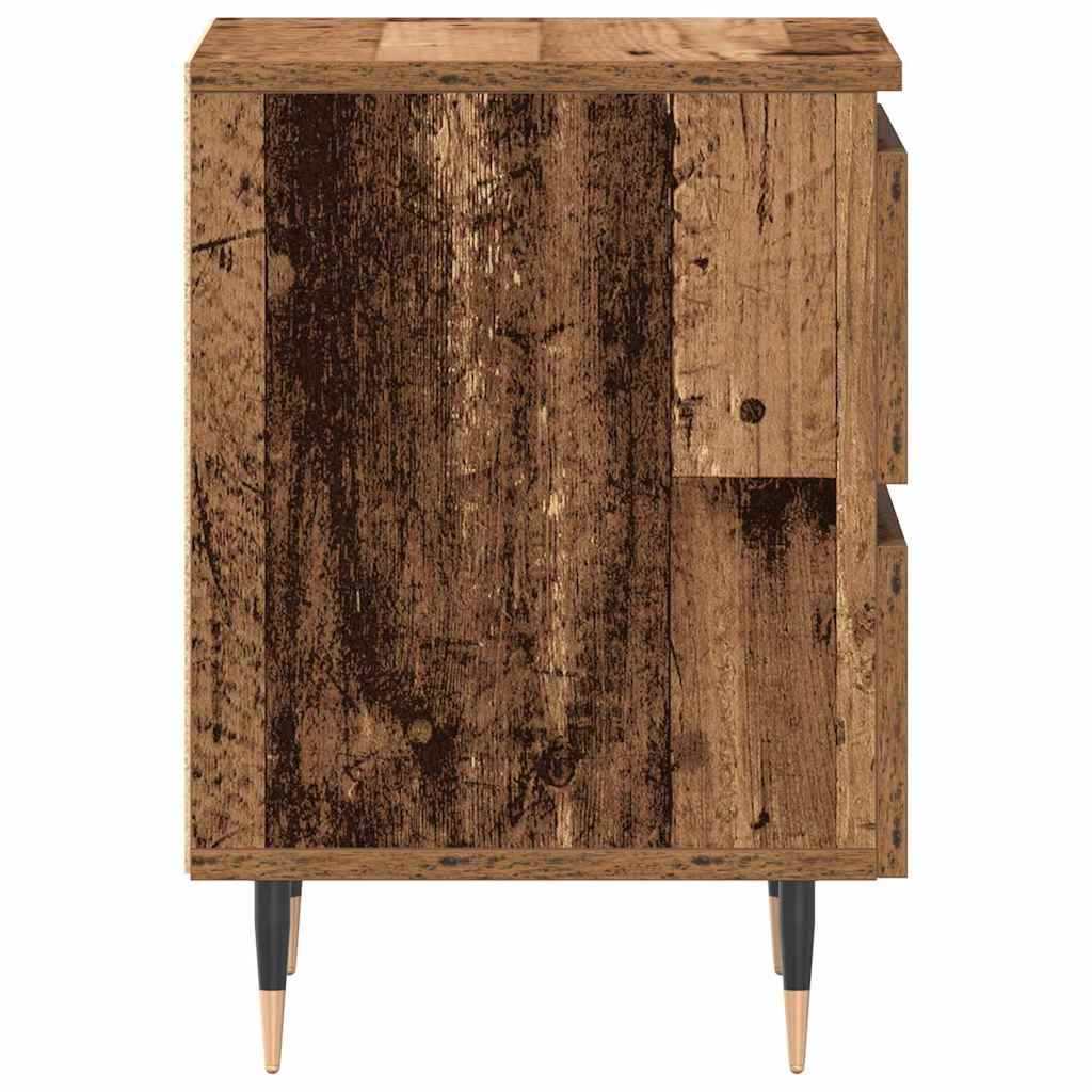 Noćni ormar 2 pcs Staro drvo 40 x 35 x 50 cm Konstruirano drvo