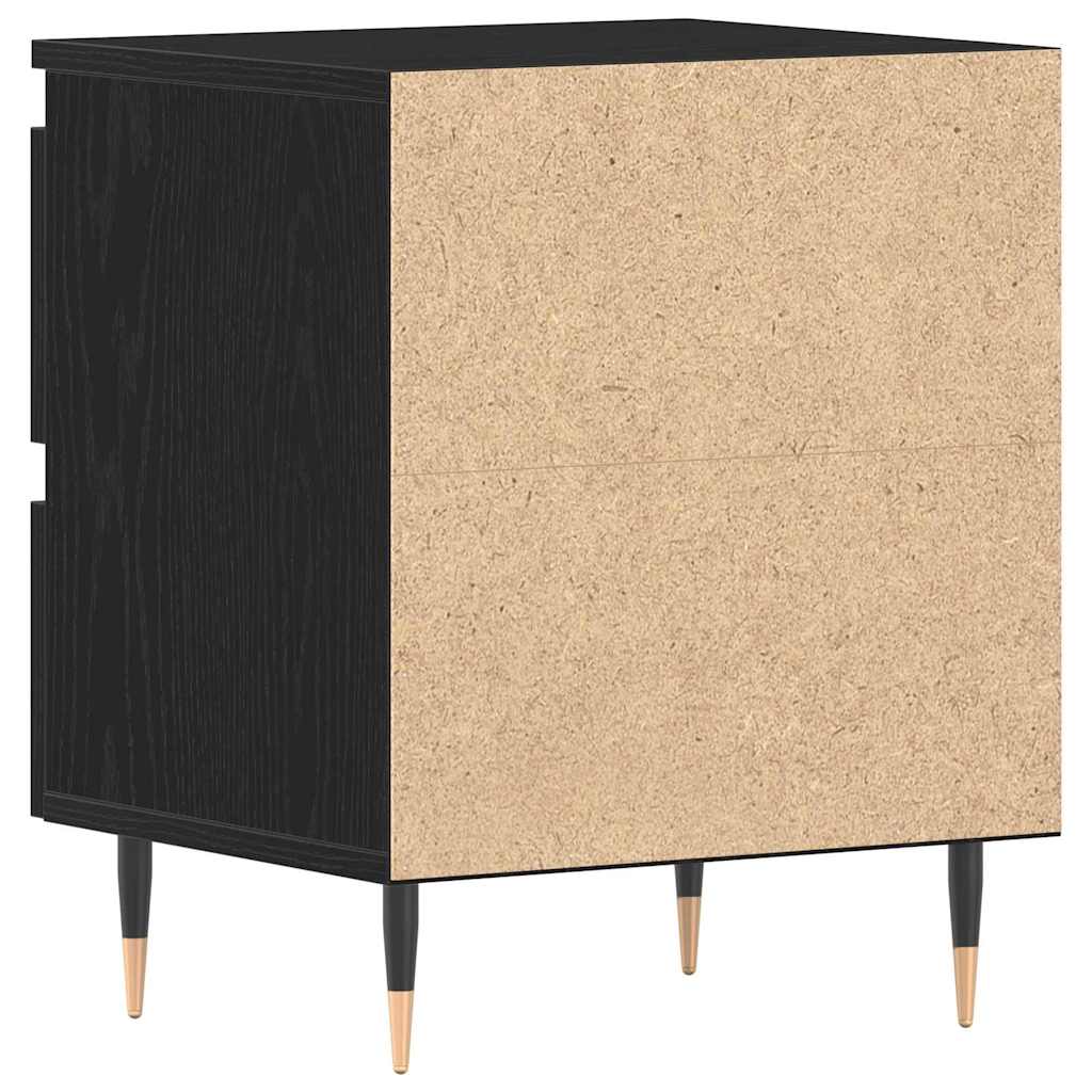 Noćni ormar Crni hrast 40 x 35 x 50 cm Konstruirano drvo