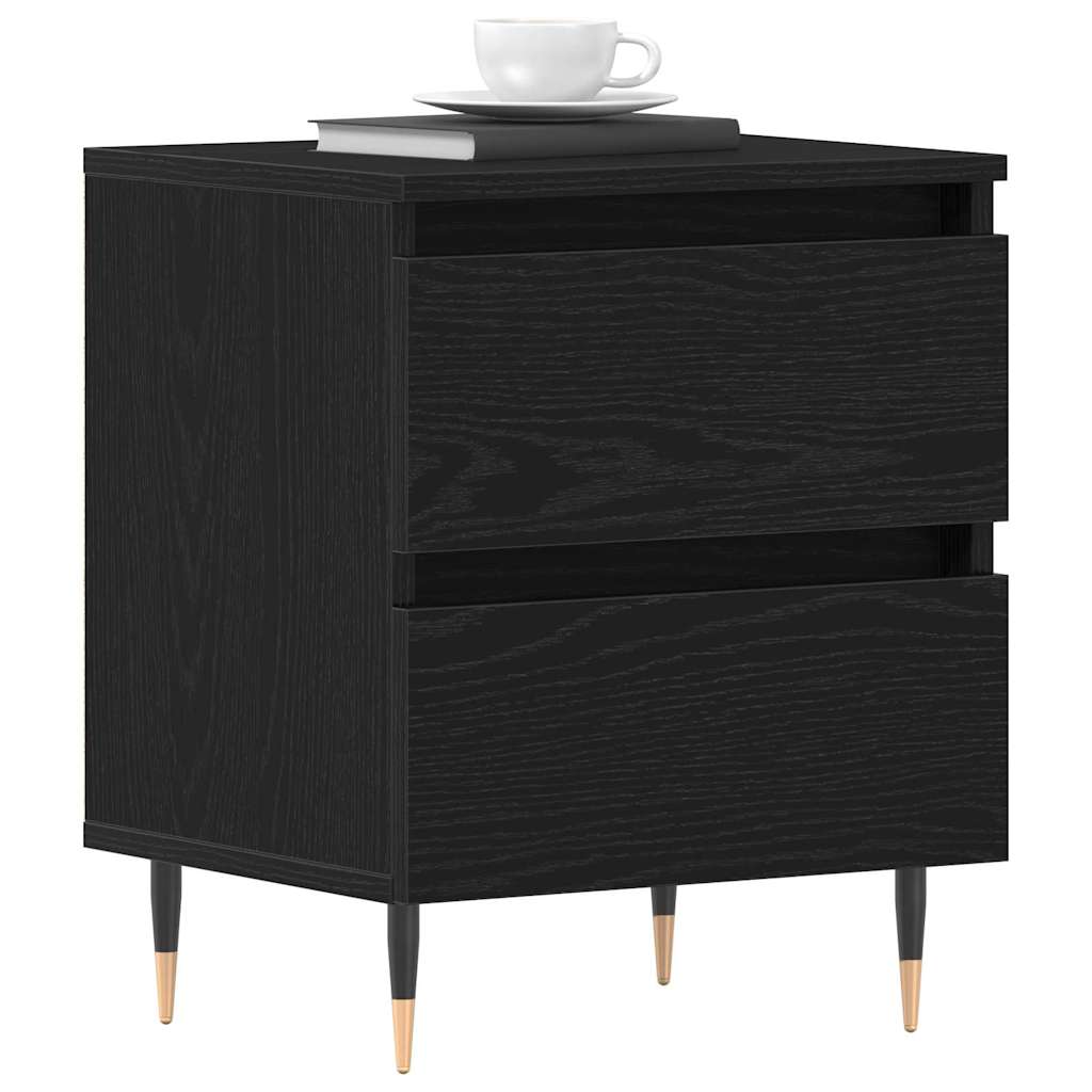 Noćni ormar Crni hrast 40 x 35 x 50 cm Konstruirano drvo