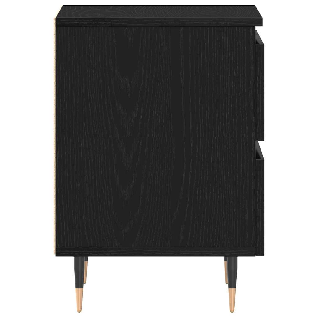 Noćni ormar Crni hrast 40 x 35 x 50 cm Konstruirano drvo