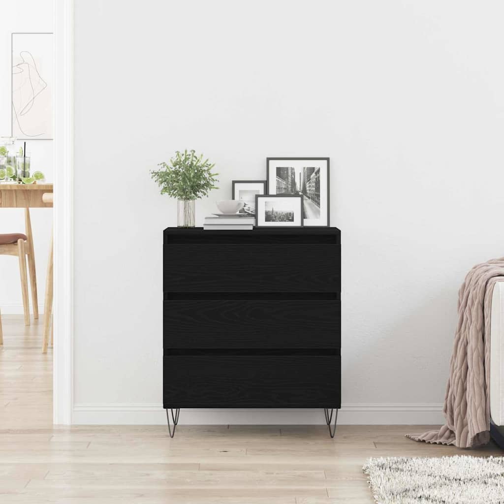 Kreveta Crni hrast 60 x 35 x 70 cm Konstruirano drvo