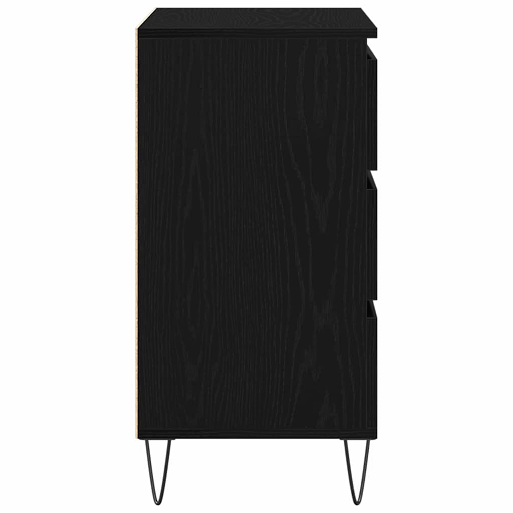 Kreveta s ladicama Crni hrast 60 x 35 x 70 cm Konstruirano drvo