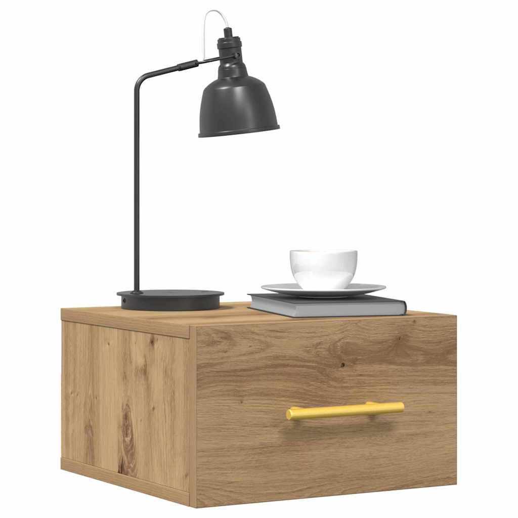 Noćni ormar 35 x 35 x 20 cm Konstruirano drvo Umjetnički hrast