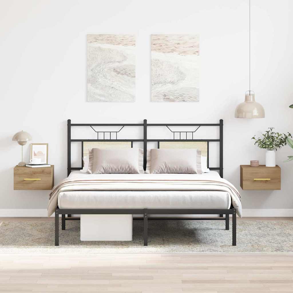 Noćni ormar Zidne 2 pcs Umjetnički hrast 35 x 35 x 20 cm