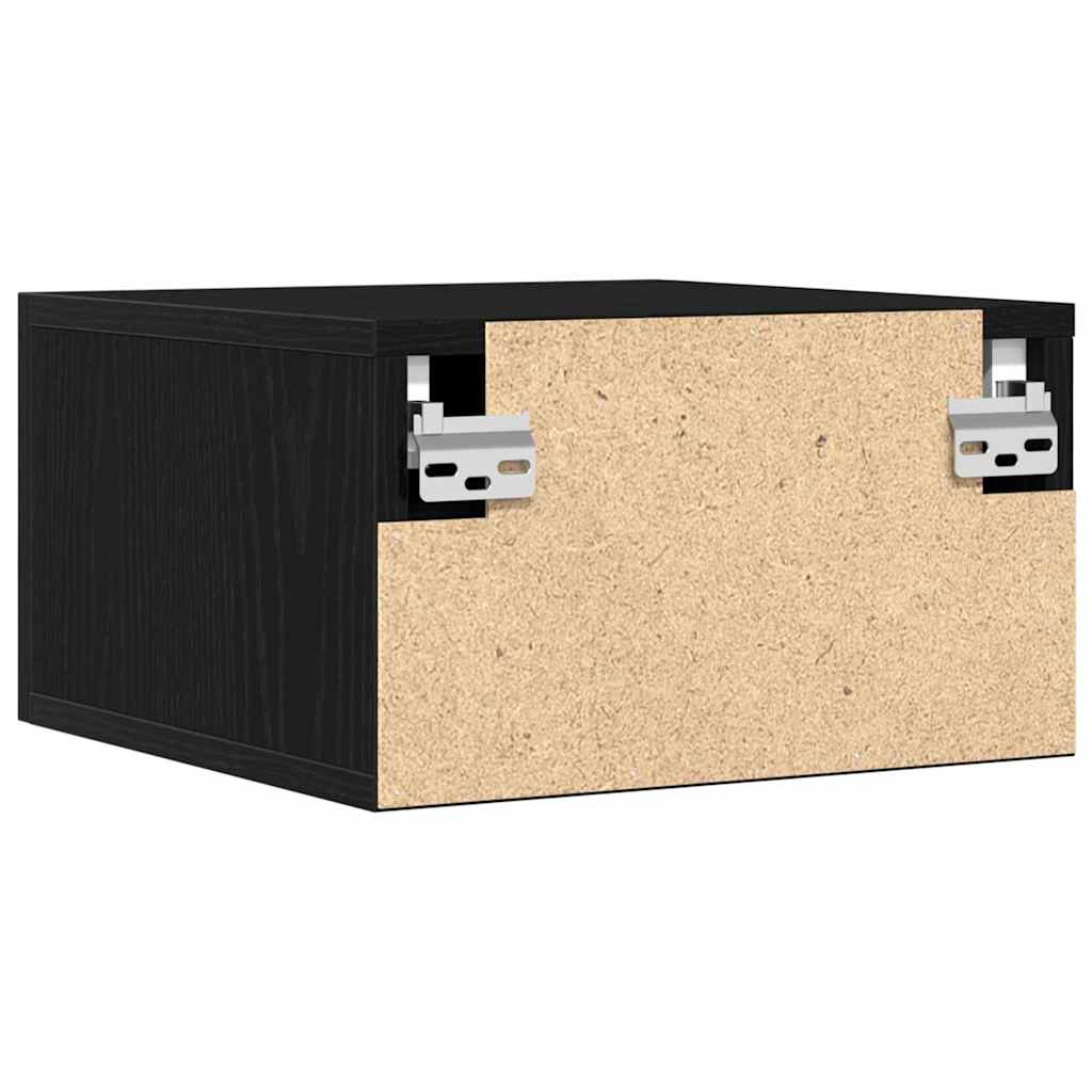 Noćni ormar Zidne Crni hrast 35 x 35 x 20 cm Konstruirano drvo