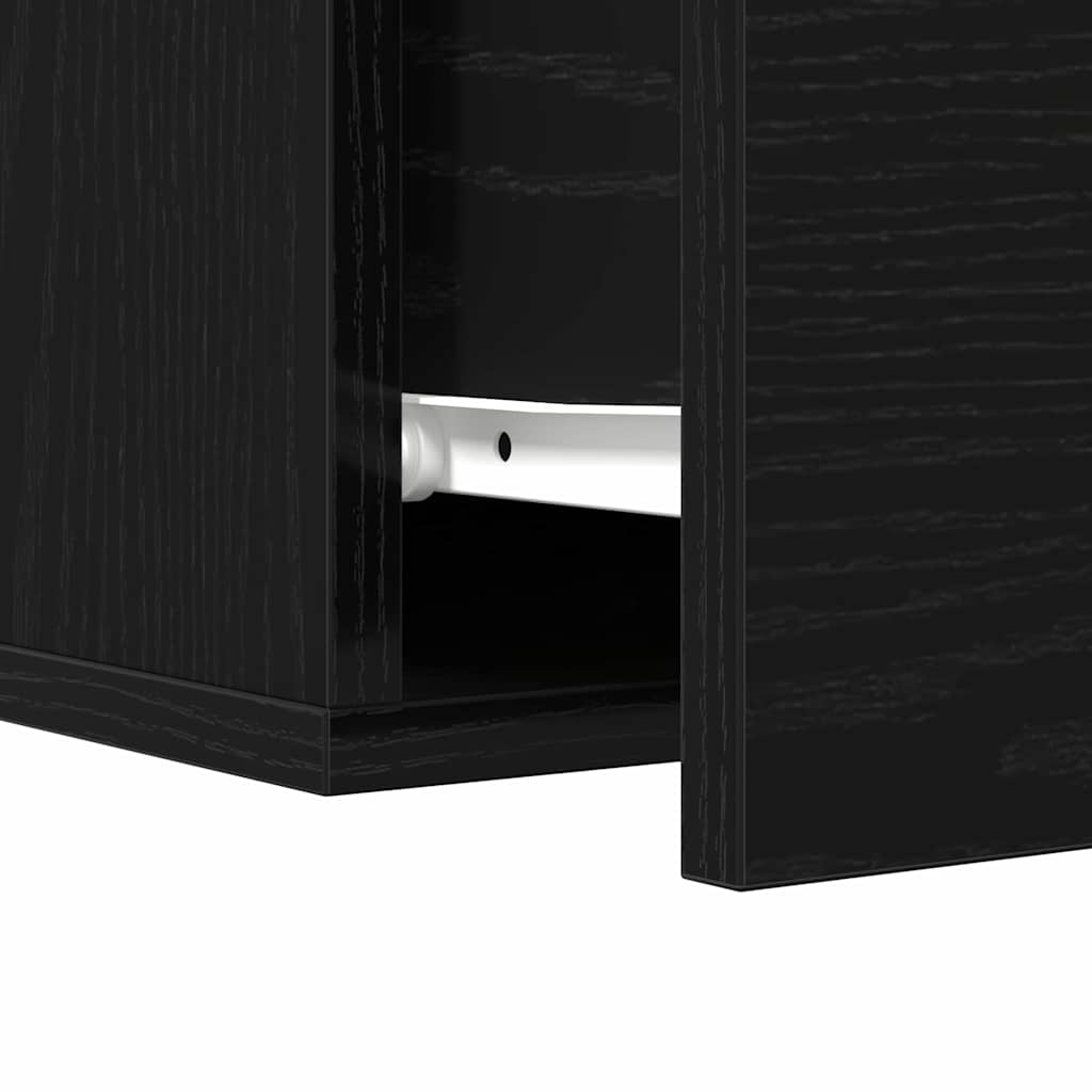 Noćni ormar 2 pcs Crni hrast 35 x 35 x 20 cm Konstruirano drvo