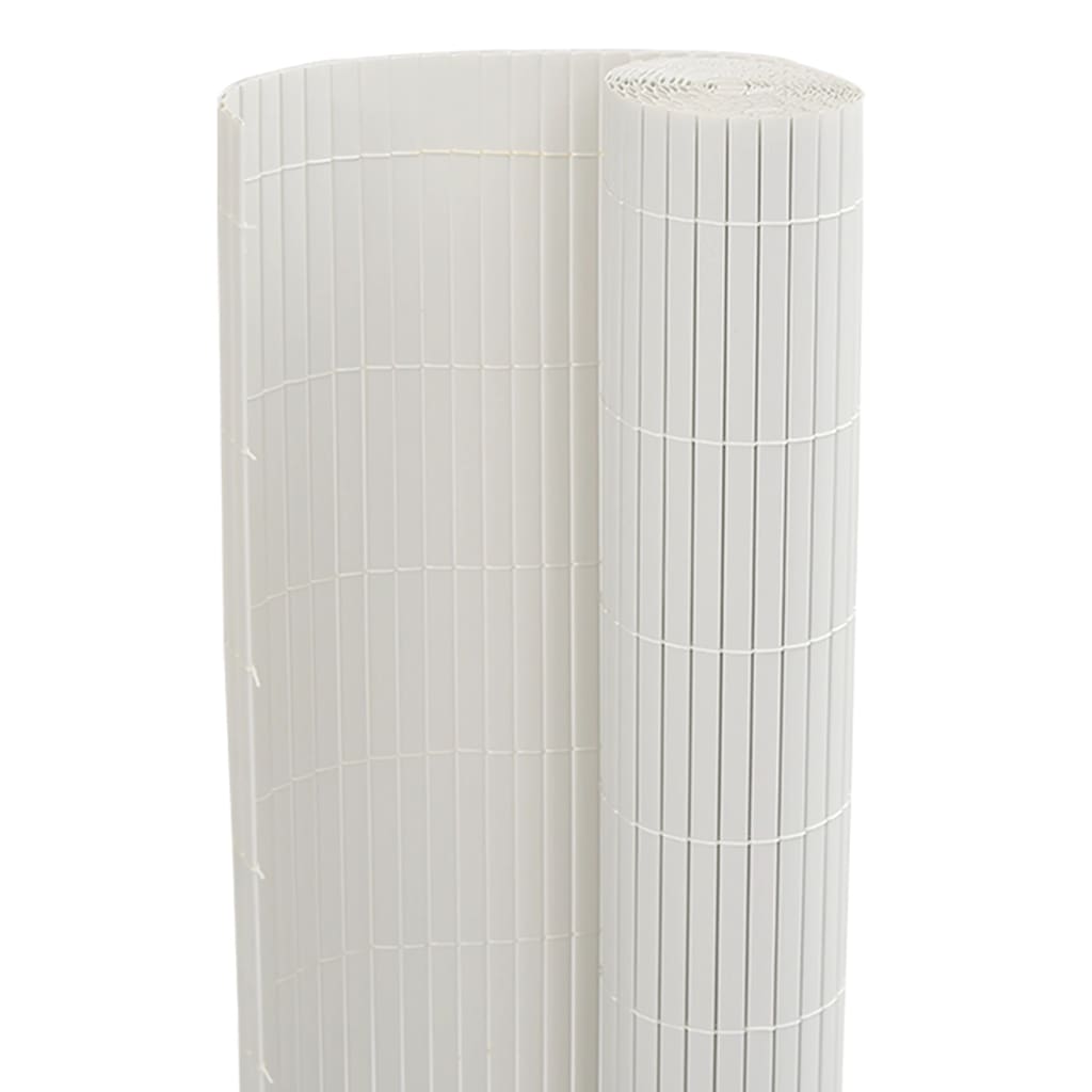 Vrtna ograda dvostrana bijela 1,8x5 m PVC