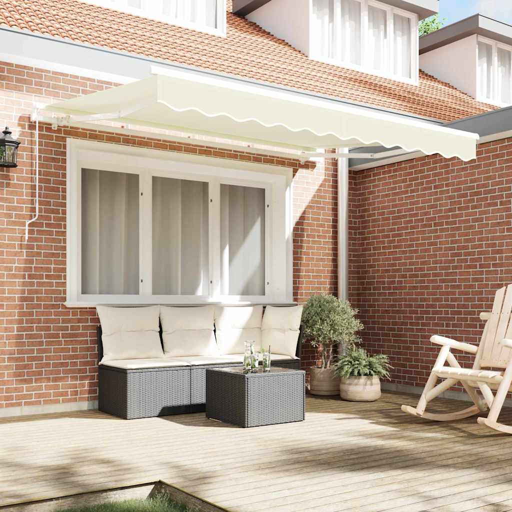 Skrovita tenda Krema 250 x 200 cm tkanina