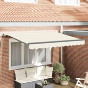 Skrovita tenda Krema 250 x 200 cm tkanina