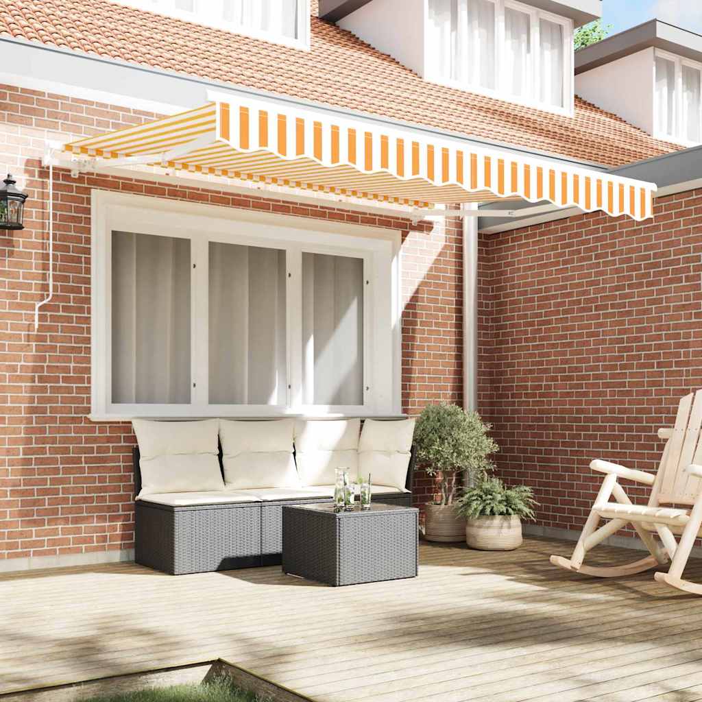 Skrovita tenda Žuta 250 x 200 cm tkanina