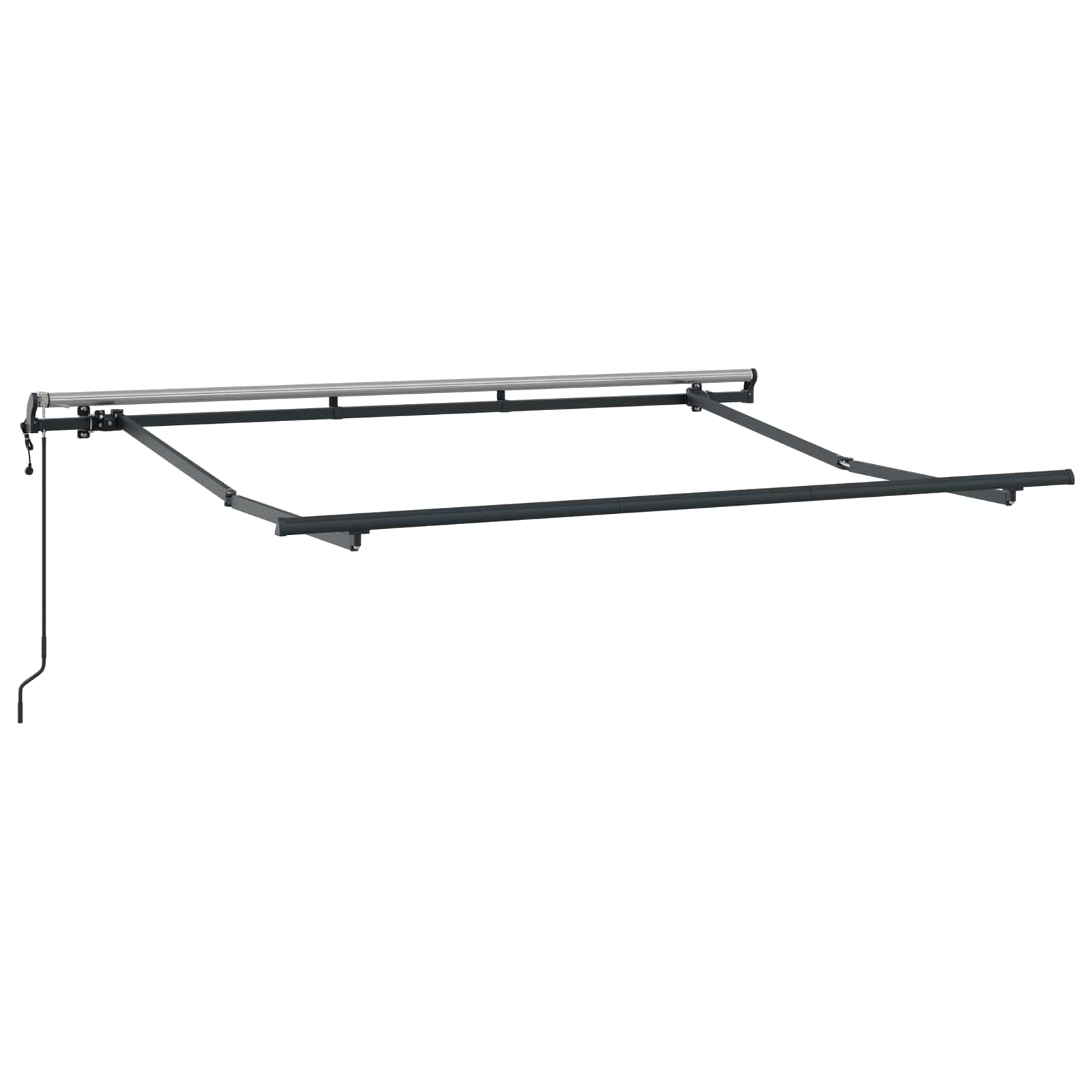 Skrovita tenda Tamno crvena 250 x 200 cm tkanina