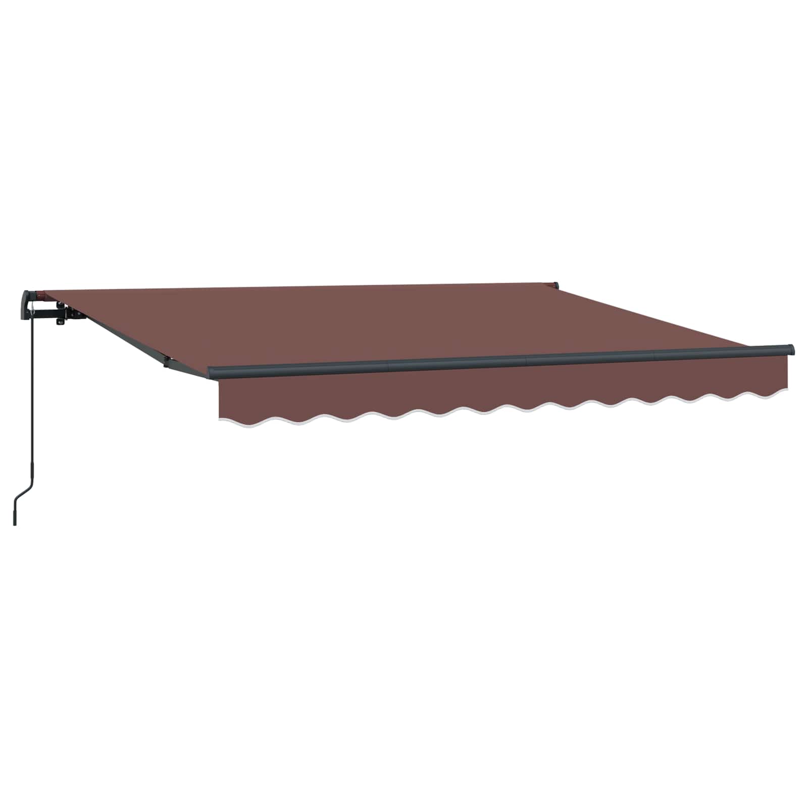 Skrovita tenda Smeđa 250 x 200 cm tkanina