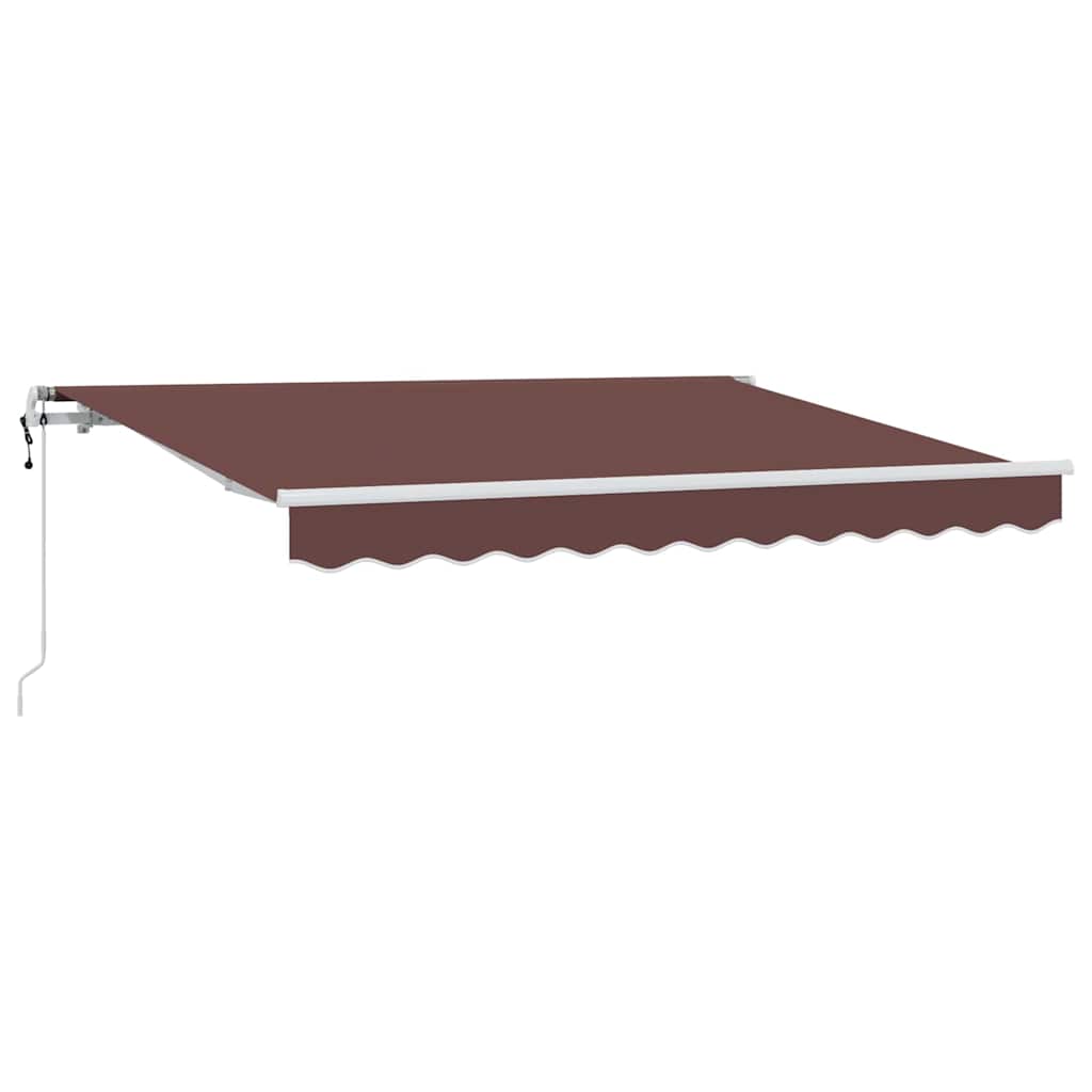 Skrovita tenda Smeđa 250 x 200 cm tkanina